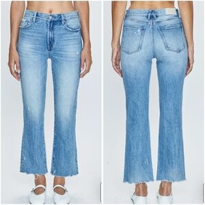 Pistola Ally Raw Hem High Waist Crop Bootcut Jeans 32 Wayfarer Vintage